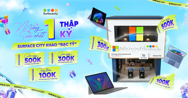 Surfacecity.vn: Điểm đến uy tín cho khách hàng muốn sở hữu siêu phẩm Surface Pro 11 và hệ sinh thái Microsoft chính hãng