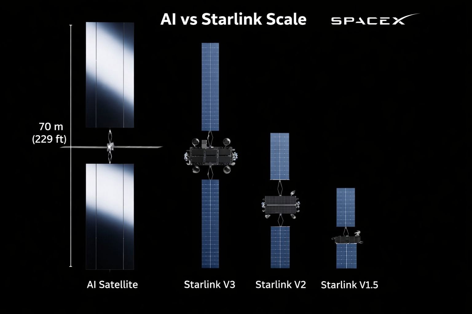 Mặt đất ngày càng chật chội, SpaceX tính đưa cả máy chủ AI lên trời: sải cánh 70m, chạy chip NVIDIA- Ảnh 2. Mặt đất ngày càng chật chội, SpaceX tính đưa cả máy chủ AI lên trời: sải cánh 70m, chạy chip NVIDIA- Ảnh 2.