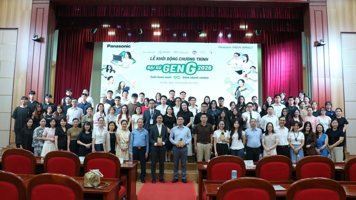 Panasonic khởi động Đại sứ Gen G 2026, tìm kiếm những sáng kiến xanh có thể đi vào đời sống