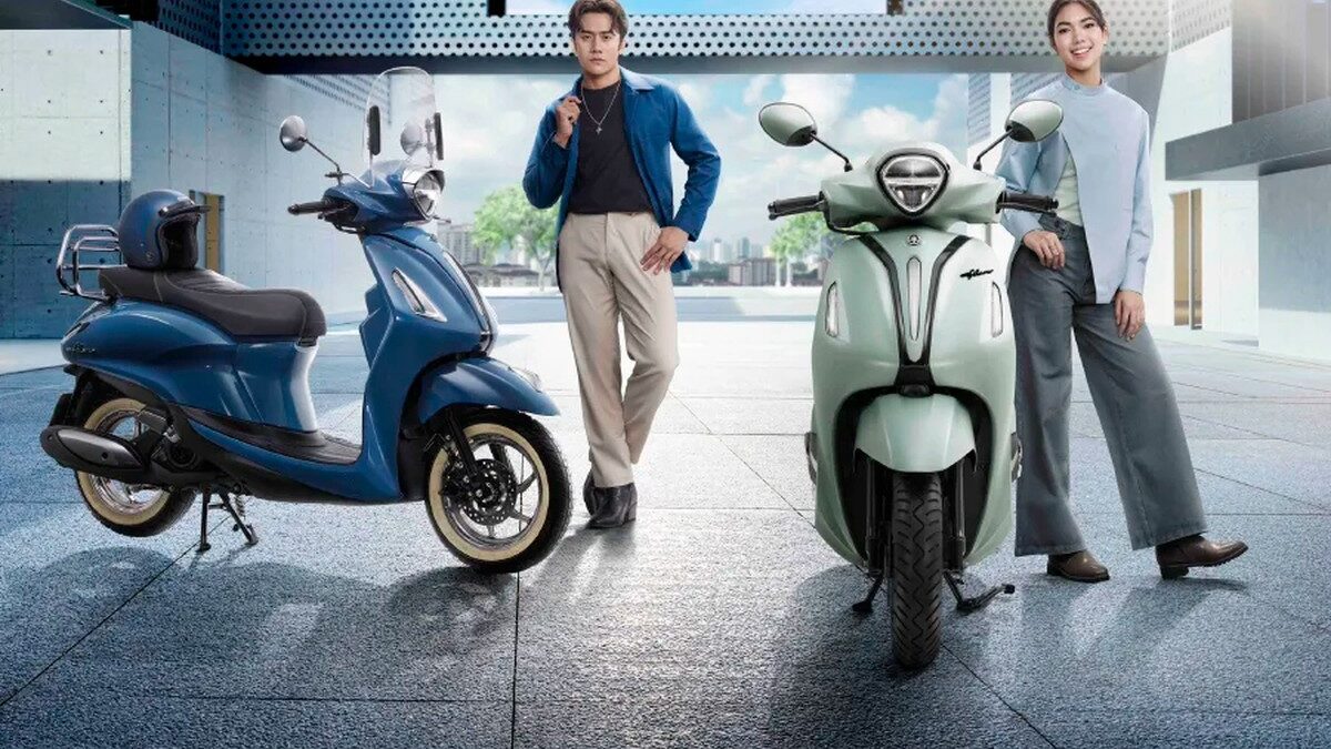 Yamaha Grand Filano Hybrid trình làng màu mới đe dọa Honda Lead bằng công nghệ tiết kiệm xăng vượt trội